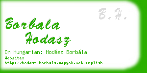 borbala hodasz business card