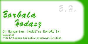 borbala hodasz business card